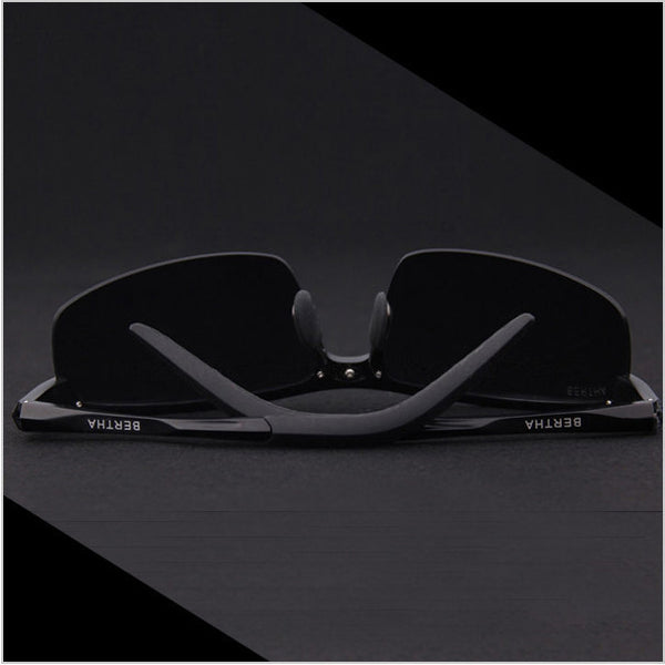 Aluminum Magnesium Men Polarized Sunglasses, Brand driving glasses, Fishing Eyewear+original BERTHA Box