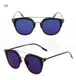 Sunglasses Women Brand Cat Eye Sun Glasses Shade Mirror Glass Men Sunglasses