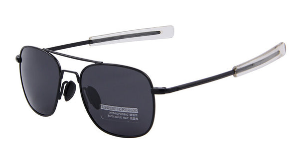 Army MILITARY AO Sunglasses American Optical Glass Lense Alloy Frame Quality Polarized Sunglasses