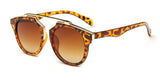 Women brand sunglasses round mirrored shades cat eye glasses ss206