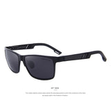 MERRY'S Men Polarized Sunglasses Aluminum Magnesium Sports Sun Glasses Driving Outdoor Glasses Rectangle Shades S'8571