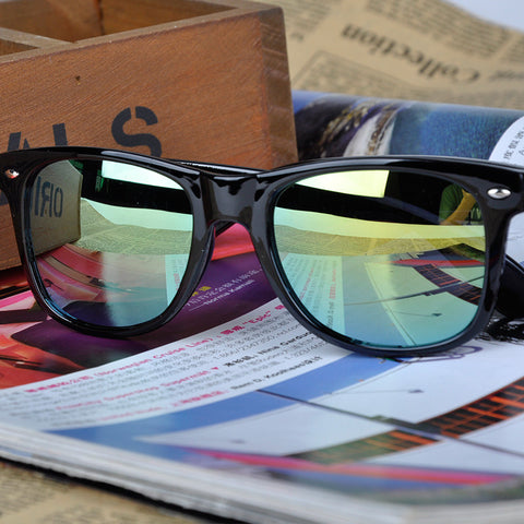 UV protection unisex sunglasses wide frame Eyeglass women & men Retro sunglass FY*HM590W#Y5