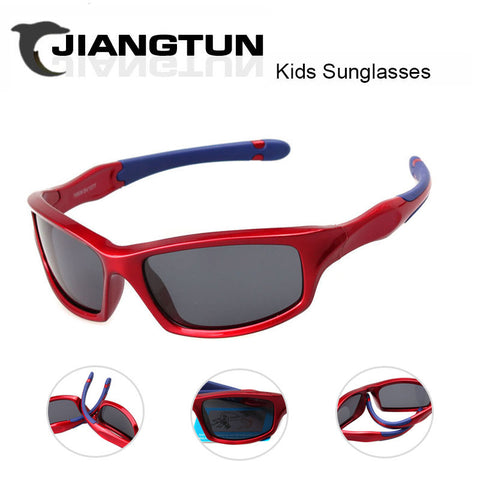 JIANGTUN Quality Baby Brand Kids Sunglasses TR90 Polarized Children Sunglass Top Glasses JT3527