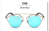 Cat Eye Mirror Celebrity Sunglasses Classic Superstar Rihanna Women Or Men Italy Real UV400 Sun Glasses