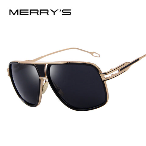 MERRY'S Men's Sunglasses Vintage Frame Goggle Style Sun Glasses UV400