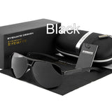 Men's UV400 Polarized coating Sunglasses men Driving Mirrors Sun Glasses for Man with Case Box
