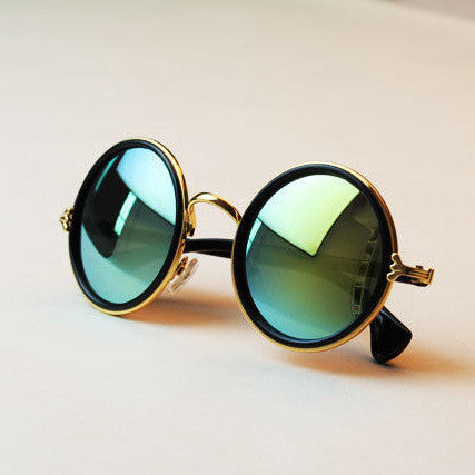 Glasses Women men retro roundness colours Sunglasses glasses
