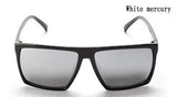 Steampunk Square Sunglasses Men SKULL Logo All Black Coating Sun Glasses Women Brand Retro gafas de sol
