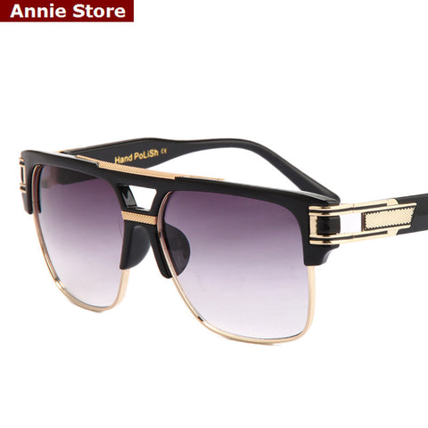 Men sunglasses square semi rimless sun glasses men unisex UV400 occhiali da sole
