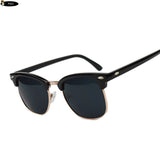 Half Metal Sunglasses Men Women Brand Glasses Mirror Sun Glasses Gafas UV400 Classic