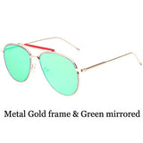 AOFLY Sunglasses Women brand Men Metal sun glasses coating Glasses European style S1731