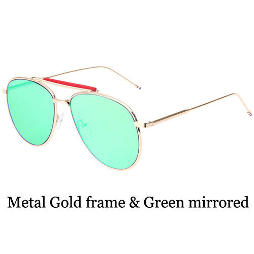 AOFLY Sunglasses Women brand Men Metal sun glasses coating Glasses European style S1731