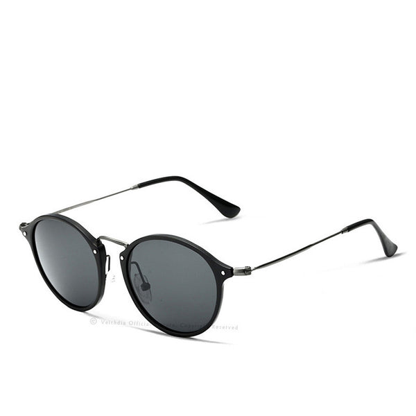VEITHDIA Brand Unisex Sun Glasses Polarized Coating Mirror Driving Sunglasses Round For Men/Women 6358