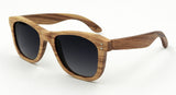 Zebra Wood Sunglasses With Box Handmade Men Fashionable Wooden Glasses Sport Mirror Polarized