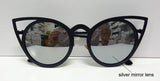 Women sunglasses Vintage cat eye Sun glasses Metal Eyeglasses Frames Mirror shades Sunnies ss309