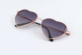 BOUTIQUE Heart Shaped Sunglasses WOMEN metal Reflective LENES sun GLASSES MEN sports Mirror