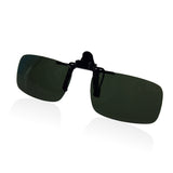 Polarized Night Vision Clip On Flip Up Driving Lens Glasses Sunglasses polycarbonate+Plastic