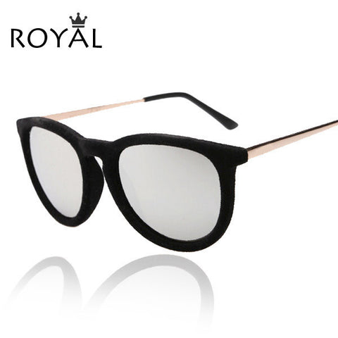 Round Sunglasses Women Velvet sunglasses Men Women Vintage Keyhole Glasses Retro Sun glass SS067