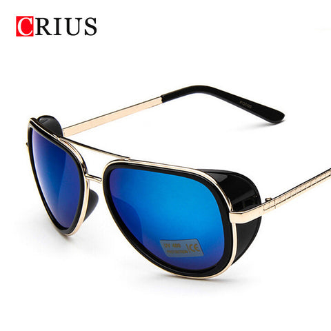Men's sunglasses for women's Metal alloys Iron Man 3 hero TONY matsuda sun glasses wind Brand