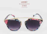 REAL Brand Retro Men Sunglasses Cat Eye Mirror Lens Sunglasses Women polarizado Coating Model