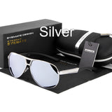 Men's UV400 Polarized coating Sunglasses men Driving Mirrors Sun Glasses for Man with Case Box