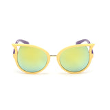 Mutil Color Children Sunglasses Kids Lovely UV400 Blue Frame Mirror Sun Shades Cat Eye