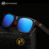 AEVOGUE Polarized Sunglasses Men Thick Acetate Frame Polaroid Lens Style Sun Glasses CE UV400 AE0368