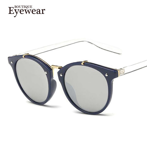 BOUTIQUE Vintage Women Round Sunglasses Women Gradient Men Retro Sun Glasses Brand Gafas