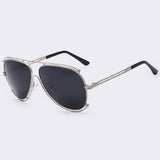 AOFLY Women Sunglasses Men brand Metal Frame Sunglasses Flat Coating Mirror Lens UV400
