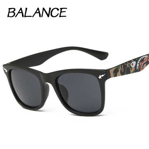BALANCE Square Bape Sunglasses Retro Women Men Brand Temple Sun Glasses Driving Outdoor Unisex hip hop