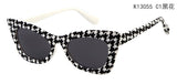 Brand Cat Eye Glasses Kids Sunglasses Vintage Coating Sunglass gafas de sol K13055