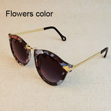 Women Sunglasses Arrow Style Glasses Metal Frame Round Sun Glasses