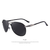 MERRY'S Men Aluminum Polarized Sunglasses Classic Brand Sunglasses EMI Defending Coating Lens Driving Shades S'8712