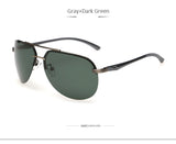 TSHING Aluminum Alloy Pilot Polarized Sunglasses Men Driving Coating Mirror Sun Glasses Driver Outdoor Polaroid Sunglasses