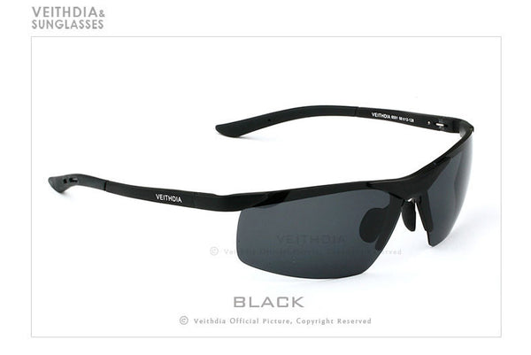 VEITHDIA Brand Men's Polarized Sunglasses Rimless Rectangle Driving Mirror Sport Mens Sun Glasses men 6501