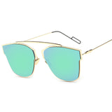 BOUTIQUE Cat Eye Sunglasses Women Alloy Frame Men Classic Sun glasses 8 Colour