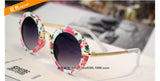 Kids metal leg round sunglasses UV400 children glasses N542