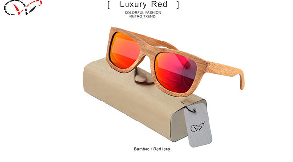 Vintage Laminated Wood Sunglasses Black bamboo Sun Glasses Luneta Laminated Wodo Sunglasses