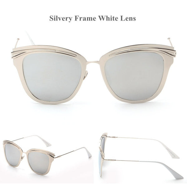 Contain Rose Gold!Alloy Cat Eye Sunglasses Cosy Shades Men Women Brand Sun Glasses H817