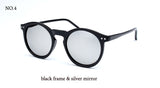 BOUTIQUE multicolour mercury Mirror glasses men sunglasses women coating sunglass gold round OCUL