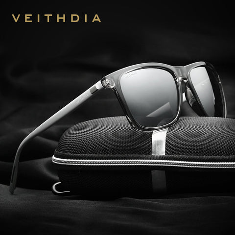 VEITHDIA Brand Unisex Retro Aluminum+TR90 Sunglasses Polarized Lens Vintage Sun Glasses For Men/Women 6108
