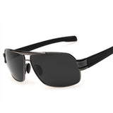 Men's Sunglasses polarized driving sun glasses men Retro Blue inner coating fishing