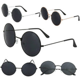 Vintage Women Men Retro Style Round Glasses Steampunk Sunglasses Metal Frame Style A1