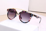 Women brand sunglasses round mirrored shades cat eye glasses ss206