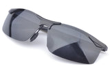 Polarized Sunglasses Night Vision Goggles men's car Driving Glasses Anti-glare Silver/Black Alloy Frame glasses