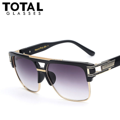 Totalglasses Men Sunglasses Vintage Metal Sun glasses Women Brand Women Oculso De Sol UV400