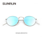 SUNRUN Men Sunglasses Designers Women's Sunglasses Retro Round Mirror Sunglasses Oculo de sol 8229
