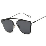 BOUTIQUE Cat Eye Sunglasses Women Alloy Frame Men Classic Sun glasses 8 Colour