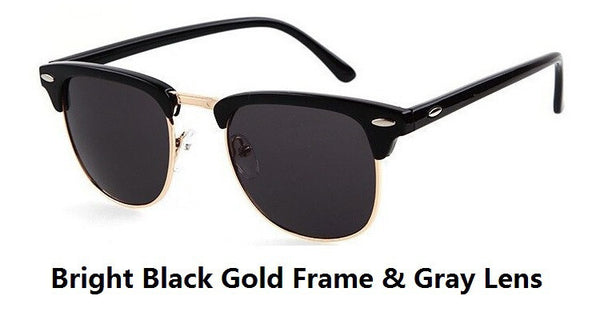 Half Alloy Club Sunglasses Classic Men Women Mirror Master Sun Glasses Gafas UV400 3016 YJ107
