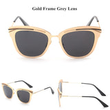 Contain Rose Gold!Alloy Cat Eye Sunglasses Cosy Shades Men Women Brand Sun Glasses H817